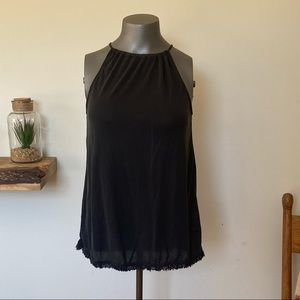 Black Halter Tank Top